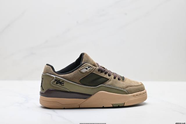 真标Who Decides War X Nike Jordan Flight Court Ate 搭防滑耐磨 低帮 耐克复古篮球鞋 货号:Io7612-220