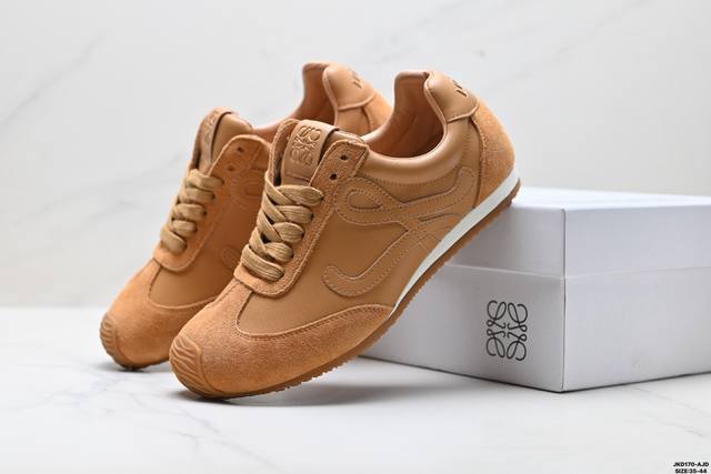 公司级Loewe Ballet Runner 2.0 罗意威 Sneakers系列阿甘复古风德训薄底百搭休闲运动鞋 尺码:35-44 Id:Jkd170-Aj