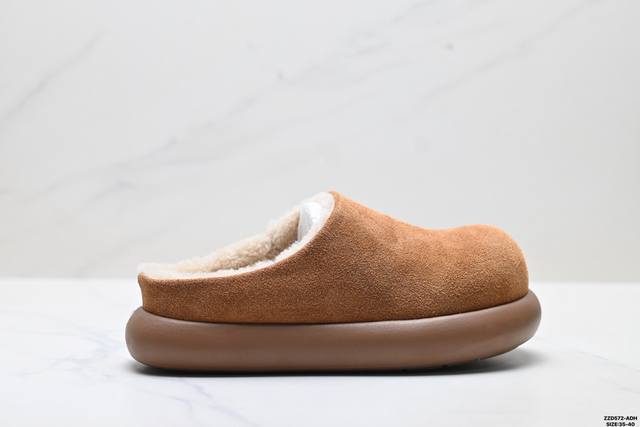 公司级Ugg Ethnic Syle Slippers 小土豆 复古百搭半拖 暖冬加绒休闲时尚高颜值 舒适一脚蹬 包头拖鞋 货号:0162025 尺码:35-4