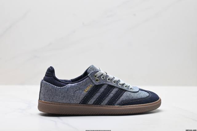 真标Adidas Originals Samba Og 桑巴舞系列 阿迪达斯 三叶草 绅士德训足球风百搭低帮休闲运动板鞋 货号:Kj8859 尺码:36 36.