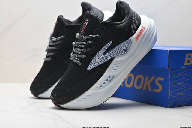 真标Brooks 布鲁克斯Glycerin Max 超级甘油 厚底马拉松缓震跑鞋 货号:110447 1D 045 Ld:Jkd534-Ads