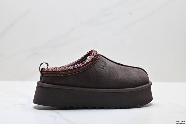 公司级Ugg Tazz Ii 舒适柔软时尚 耐磨增高保暖 民族风一脚蹬保暖雪地靴 货号:1174471 尺码:35-40 Id:Jsd572-Adh