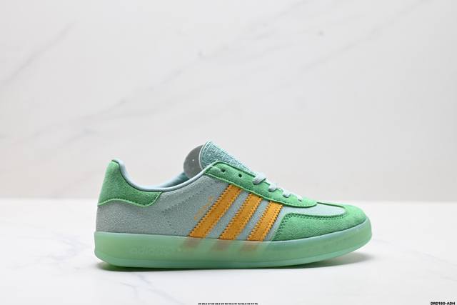 真标Adidas Originals Gazelle Indoor 阿迪达斯 三叶草休闲防滑耐磨低帮板鞋 官方货号:Ig6783 尺码:36 36.5 37 3