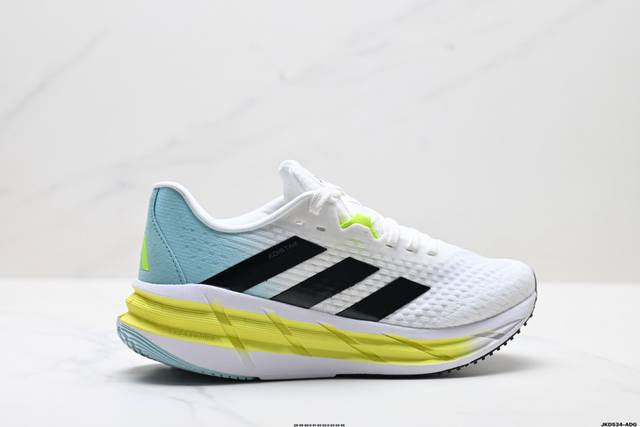 公司级Adidas Adistar 阿迪达斯 舒适时尚 网布防滑耐磨 低帮 休闲跑步鞋 货号:Id3743 尺码:39 40 40.5 41 42 42.5 4