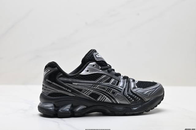 公司级Asics Gel-Kayano 14 亚瑟士 运动休闲透气专业跑鞋 采用工程弹性双层再生针织密度鞋面材质 后跟3D可视Gel缓震乳胶物料 升级Ff Bl