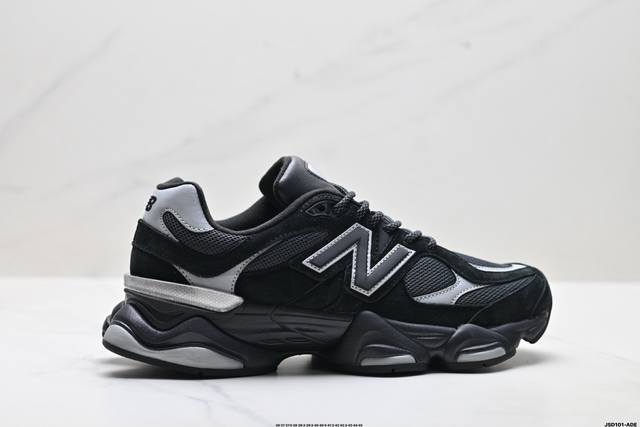 公司级New Balance 9060系列 新百伦 复古休闲运动慢跑鞋 鞋面大身由空间双格及磨砂鞋面拼接而生 采用大面积网眼以及麂皮材质覆盖鞋身 还原经典气质
