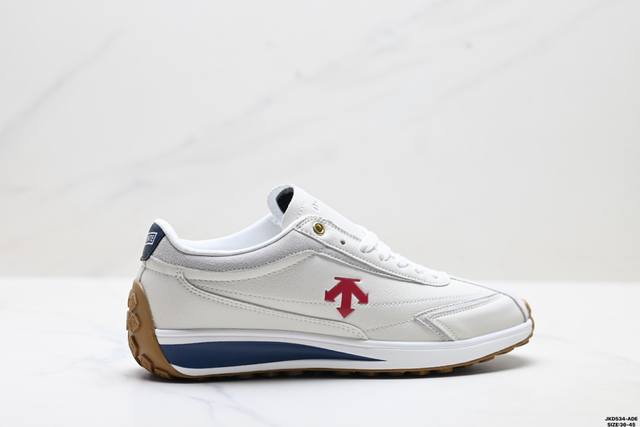 公司级迪桑特Descente Chron Racer 舒适百搭 防滑耐磨 低帮 生活休闲鞋 货号:S0323Lcr72 尺码:36-45 Id:Jkd534-A