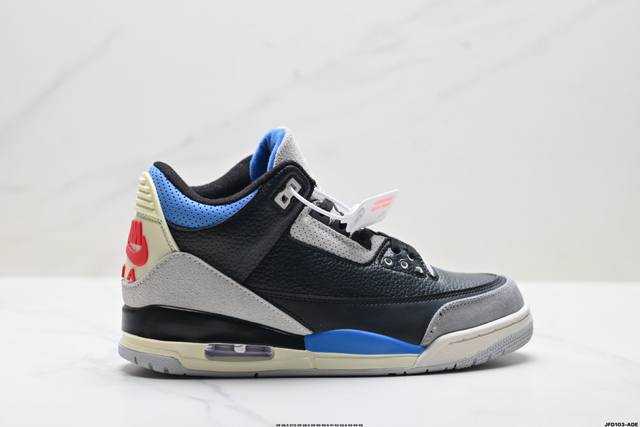 公司级Air Jordan 3 Retro 迈克尔 乔丹Aj3代中帮复古休闲运动文化篮球鞋 市售最高品质 原鞋开发 平台订单专用代工流水线打造 每一个配色均采购
