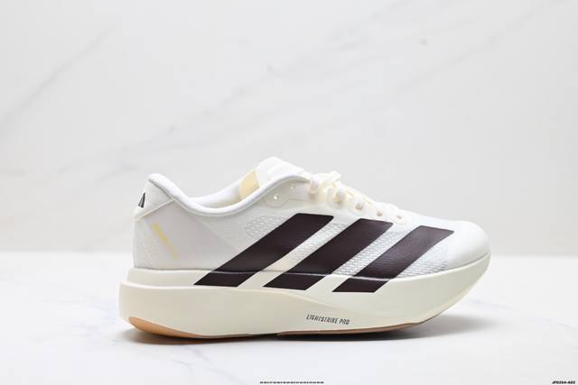 公司级Adidas Adizero Evo Sl 阿迪达斯 舒适百搭防滑耐磨 低帮 休闲跑步鞋 中底配置方面搭载全掌Lightstrike pro 鞋面采用透气