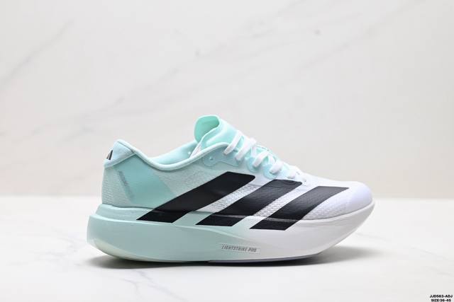 真标Adidas Adizero Evo Sl 阿迪达斯 舒适百搭防滑耐磨 低帮 休闲跑步鞋 货号:Jh6208 尺码:36-45 Id:Jjd563-Adj
