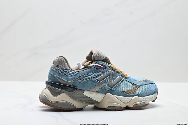 公司级New Balance 9060系列 新百伦 复古休闲运动慢跑鞋 鞋面大身由空间双格及磨砂鞋面拼接而生 采用大面积网眼以及麂皮材质覆盖鞋身 还原经典气质