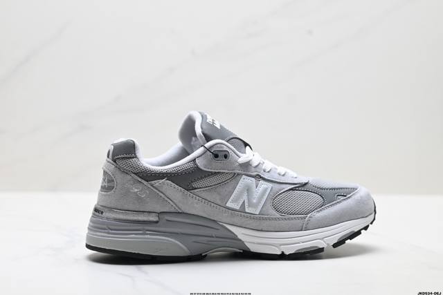 公司级New Balance 993系列 新百伦 美产血统经典复古休闲运动百搭老爹跑步鞋 采用台产猪巴革及透气网眼材质 6层组合底模 缓震中底 超级碳胶耐磨外底