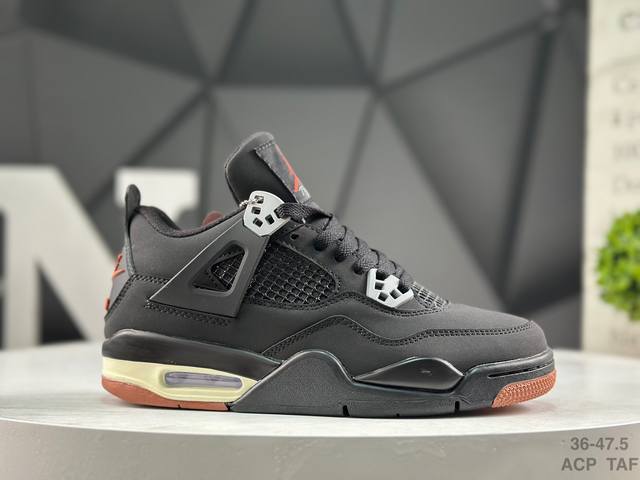 耐克 Air Jordan Aj4 Retro 全套原纸板楦头开发 原厂特供皮料加持 确保原汁原味 完美呈现四代版型 一比一鞋头弧度高度鞋身弧度 数据细节工艺流