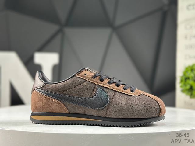耐克 Nike Classic Cortez 全新配色 经典阿甘休闲跑步鞋 纯粹而执着的精神，使得Cortez种在了一代人的心里，无论是否喜欢它复古的鞋型，一双