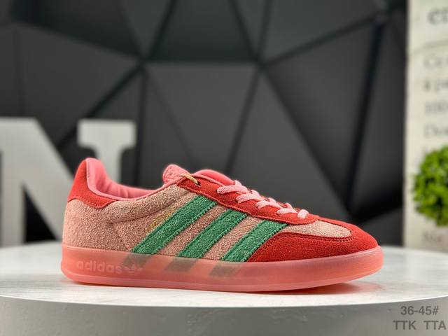 阿迪达斯 Adidas Gazelle Indoor Trainers 羚羊内训系列低帮复古德训风百搭休闲运动板鞋 货号:Ih3725 尺码：36-45 半 T