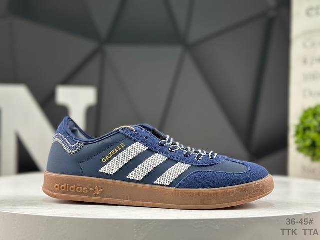 阿迪达斯 Adidas Gazelle Indoor Trainers 羚羊内训系列低帮复古德训风百搭休闲运动板鞋 货号:Ih5484 尺码：36-45 半 T