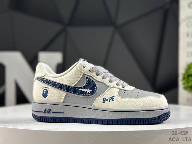 海外限量发售！公司级 耐克 Nike Air Force 1 '07 Low 空军一号 低帮 运动鞋 休闲鞋 折边针车 工艺难度大 原楦头原纸板 原装鞋盒 定制