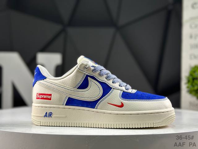 福利特价 耐克 Nk Air Force 1'07 Low 空军一号低帮休闲板鞋 #定制皮料 原楦原纸板 纯正空军版型 高清洁度 内置全掌气垫 货号：Sj669
