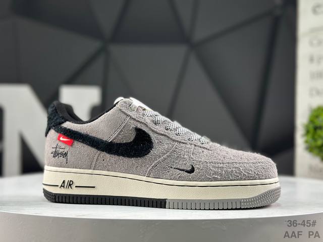 福利特价 耐克 Nk Air Force 1'07 Low 空军一号低帮休闲板鞋 #定制皮料 原楦原纸板 纯正空军版型 高清洁度 内置全掌气垫 货号：Sj669