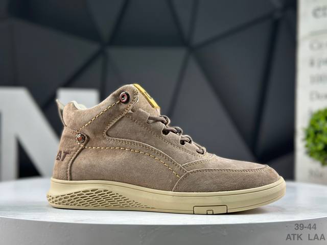 Cat纯原 广东大厂 新款 推土机 休闲时尚 男士休闲皮鞋 原单品质真标公司卡特男鞋广东纯原 历年经典热销款 新款头层牛皮耐磨防滑橡胶大底 固特异工艺 永不开胶