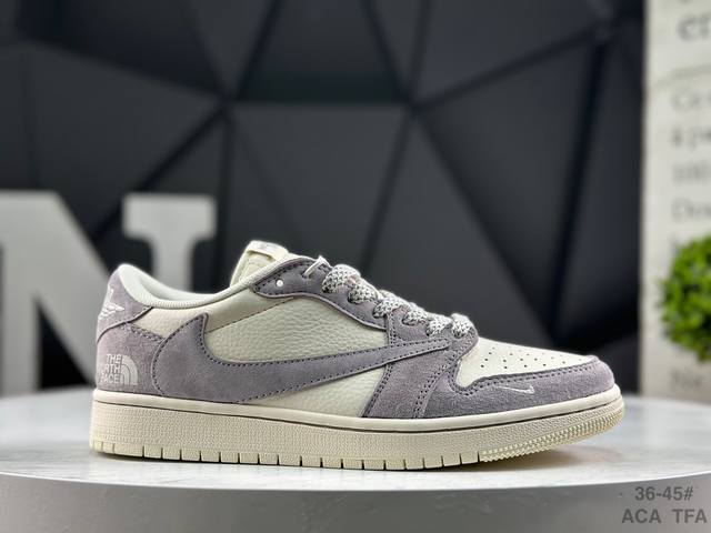 耐克 Travis Scott X Fragment Design X Jordan Air Jordan 1 Low Og Sp 多方联名合作融合了Travi