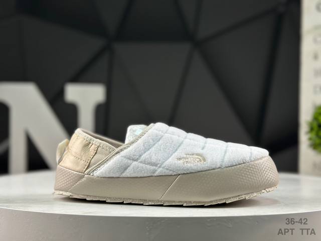 The North Face Thermoball Traction 北面 冬季加绒透气轻盈一脚蹬休闲套鞋 货号：Nfoa7W4L-32F 尺码：如图所示 Ap