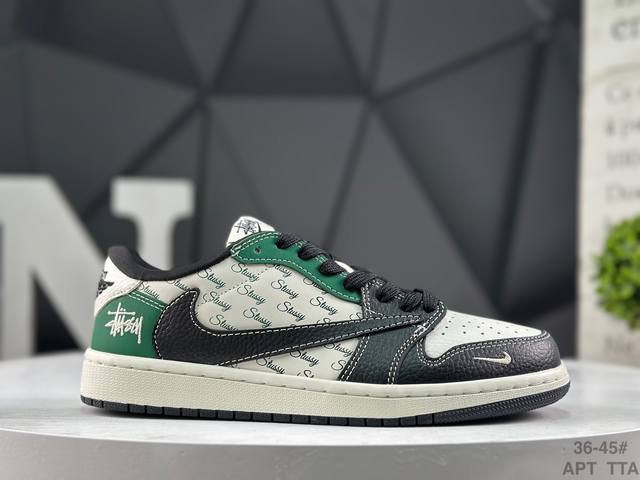耐克 Travis Scott X Fragment Design X Air Jordan 1 Low Og Sp Aj1 乔1 低帮文化休闲板鞋 #多方联名