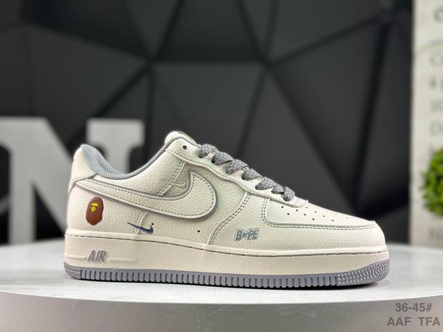 耐克 Nike Air Force 1 '07 Low 空军一号 低帮 运动鞋 休闲鞋 折边针车 工艺难度大 原楦头原纸板 原装鞋盒 定制五金配件 内置全掌气垫