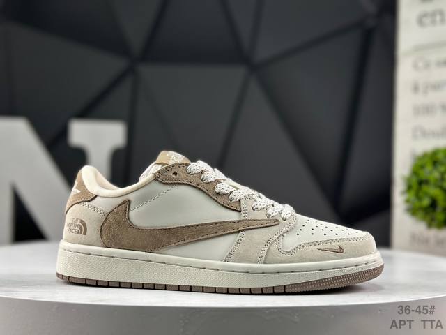 耐克 Travis Scott X Fragment Design X Air Jordan 1 Low Og Sp Aj1 乔1 低帮文化休闲板鞋 #多方联名