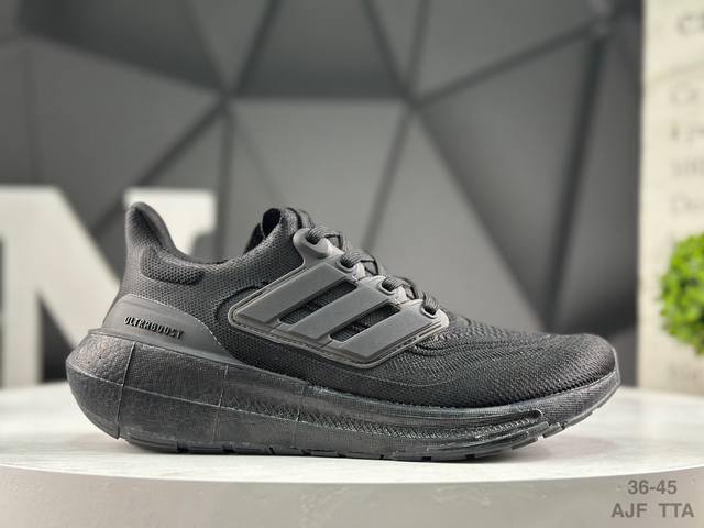 真标 阿迪达斯 Ad Ultra Boost Light 阿迪达斯新款Ub9.0轻弹厚底爆米花跑鞋 #鞋款依旧采用全掌Boost爆米花设计 全新primekni
