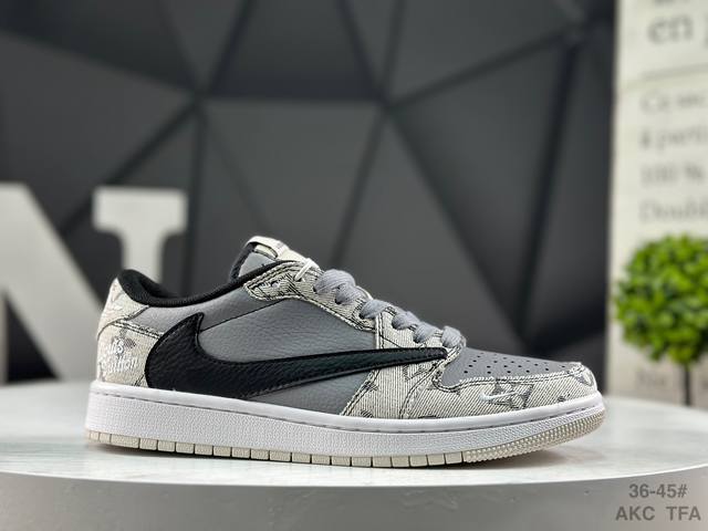 耐克 Travis Scott X Fragment Design X Jordan Air Jordan 1 Low Og Sp “Lv路易威登联名---拼接