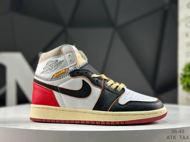 耐克 Air Jordan 1 Retro High Og Nrg 联名款 牛皮 舒适 防滑 高帮 复古篮球鞋 货号：Bv 0 106 尺码：如图所示 Atk