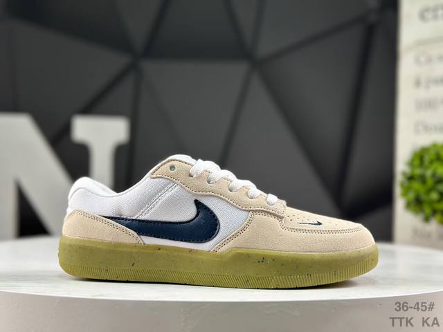 真标带半码 耐克 Sb Force 58 男女同款低帮滑板鞋 货号：Cz2959 100 尺码：如图所示 Ttk Ka