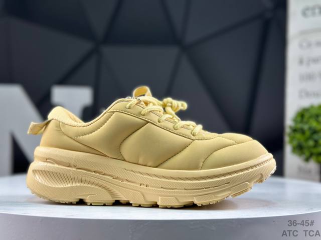 公司级 Hoka Bondi B3Ls Marni 复古舒适防滑耐磨 低帮 山地户外跑步鞋 特别研发使用性能独特的几何形跑鞋中底 此种鞋底更厚 更高 回弹性也更