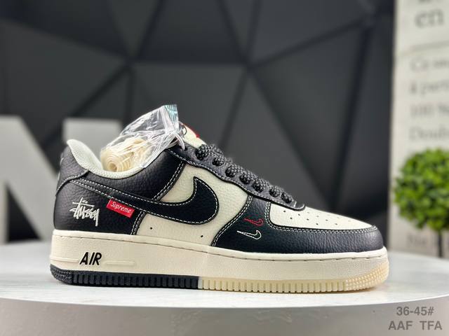耐克 Nike Air Force 1 '07 Low 空军一号 低帮 运动鞋 休闲鞋 折边针车 工艺难度大 原楦头原纸板 原装鞋盒 定制五金配件 内置全掌气垫