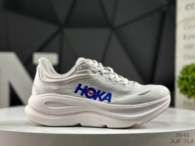 Hoka One One Bondi 9 复古舒适防滑耐磨 低帮 山地户外跑步鞋 货号:1162012 Ftcl 尺码:36-45 Ajf Tla
