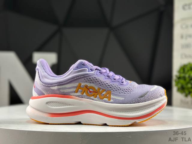 Hoka One One Bondi 9 复古舒适防滑耐磨 低帮 山地户外跑步鞋 货号:1162011 Wblc 尺码:36-45 Ajf Tla