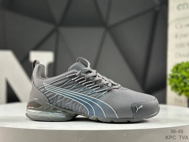puma 彪马 Voltaic Evo 舒适百搭耐磨 低帮跑步鞋 男款 灰色 货号：379601-28 尺码：36-46 Kpc Tva