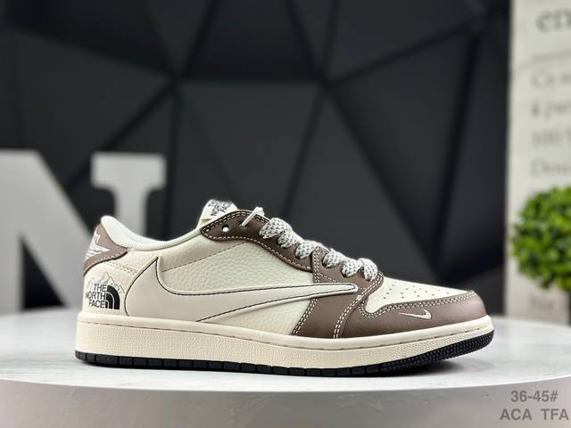 耐克 Nike Air Jordan 1 X Travis Scott Aj1倒勾 乔一倒钩 ‘Diy’定制 耐克 低帮文化篮球鞋 完美品质出货 细节如图所示