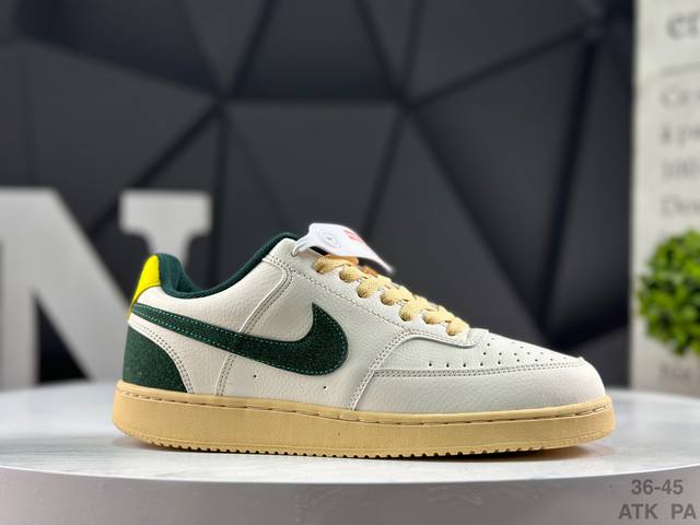 耐克 Nike Court Borough Low 低帮百搭透气休闲运动板鞋男女鞋 经典耐用的设计，兼顾舒适脚感和出众风范，演绎匠心之作。结构性的支撑贴合感结合