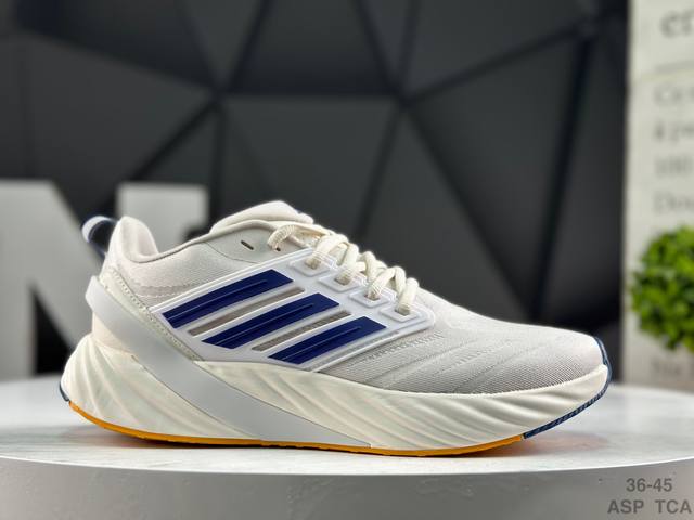 阿迪达斯 Adidas Adipure Glide系列 阿迪达斯 织物 耐磨透气 低帮 公路跑步鞋 凭借全方位透气设计 鞋面采用了网布加Tpu支撑骨架设计 兼顾