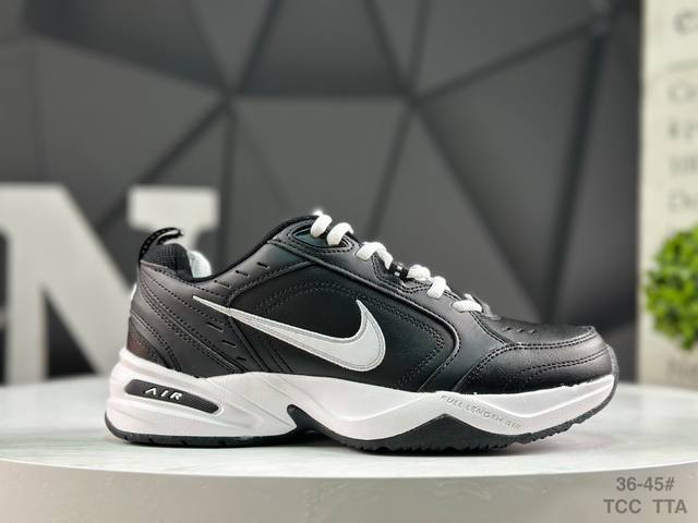 耐克 Nike Air Monarch Iv男女子训练鞋厚底老爹鞋休闲复古运动鞋。Nike Air Monarch Iv 运动鞋为你打造出众的训练装备，耐穿鞋面