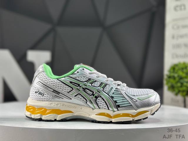 Asics Gel-Kayano 12.1 亚瑟士 运动休闲透气专业跑鞋 采用工程弹性双层再生针织密度鞋面材质 后跟3D可视Gel缓震乳胶物料 升级Ff Bla