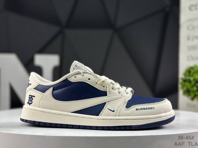 福利特价 耐克 Nike Air Jordan 1 X Travis Scott Aj1倒勾 乔一倒钩 ‘Diy’定制 耐克 低帮文化篮球鞋 完美品质出货 细节