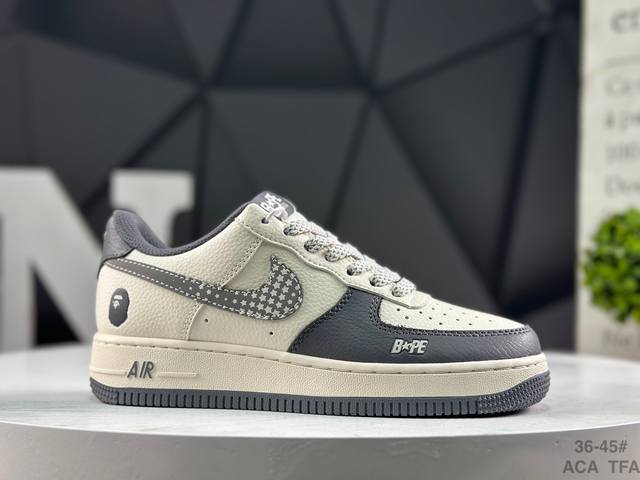 耐克 Air Force 1 Low’07 空军一号低帮休闲板鞋 定制皮料 原楦原纸板 纯正空军版型 内置全掌气垫 货号：Xs1958 570 尺码：如图所示