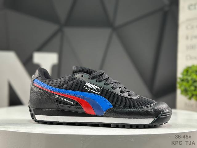 puma 彪马 Bmw Mms Roma Via 柔软舒适 耐磨 低帮 生活休闲鞋 男款 黑色 货号:309056-01 尺码:36-45 半 Kpc Tja