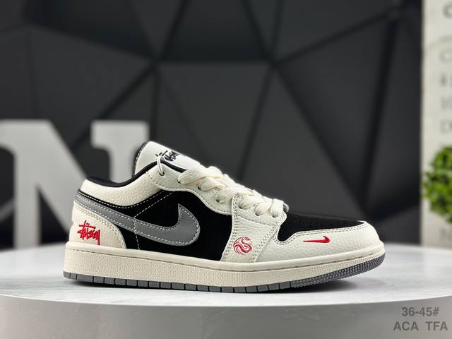 头层半码 耐克 Air Jordan 1 Low Aj1 乔1 北面联名 高端定制 低帮复古篮球鞋 货号：Xx3318 509 #定制鞋盒 大厂纯原品质出货 超