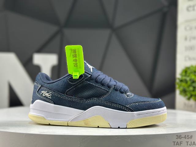 头层带半码 Air Jordan Flight Court 乔丹系列低帮篮球鞋 鞋款整体以白色皮革打造，搭配侧身灰色皮革框架，鞋舌及后跟Jjumpman Log