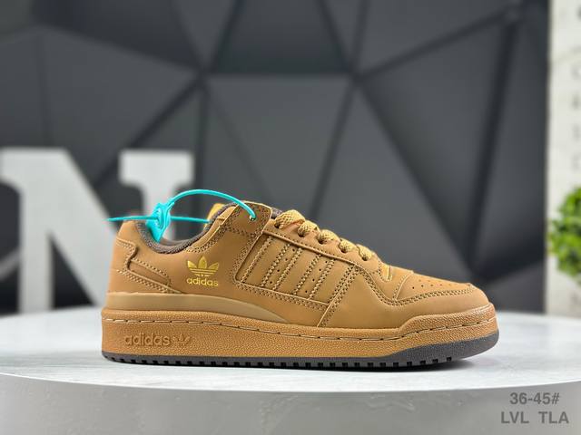 阿迪达斯 三叶草Adidas Originals Forum Low 罗马系列低帮复古系带百搭休闲运动板鞋 货号：Id0989 类型：男女鞋 码数：36 36.