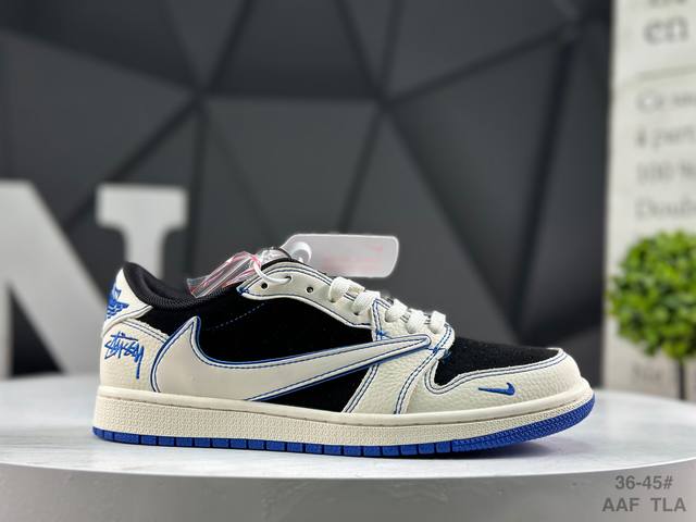 福利特价 耐克 Nike Air Jordan 1 X Travis Scott Aj1倒勾 乔一倒钩 ‘Diy’定制 耐克 低帮文化篮球鞋 完美品质出货 细节